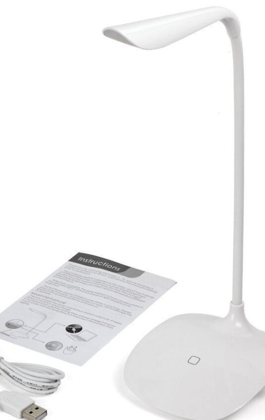 Eye Protection Book Reading Light Touch Sensor Table Lamp with 14 LED
