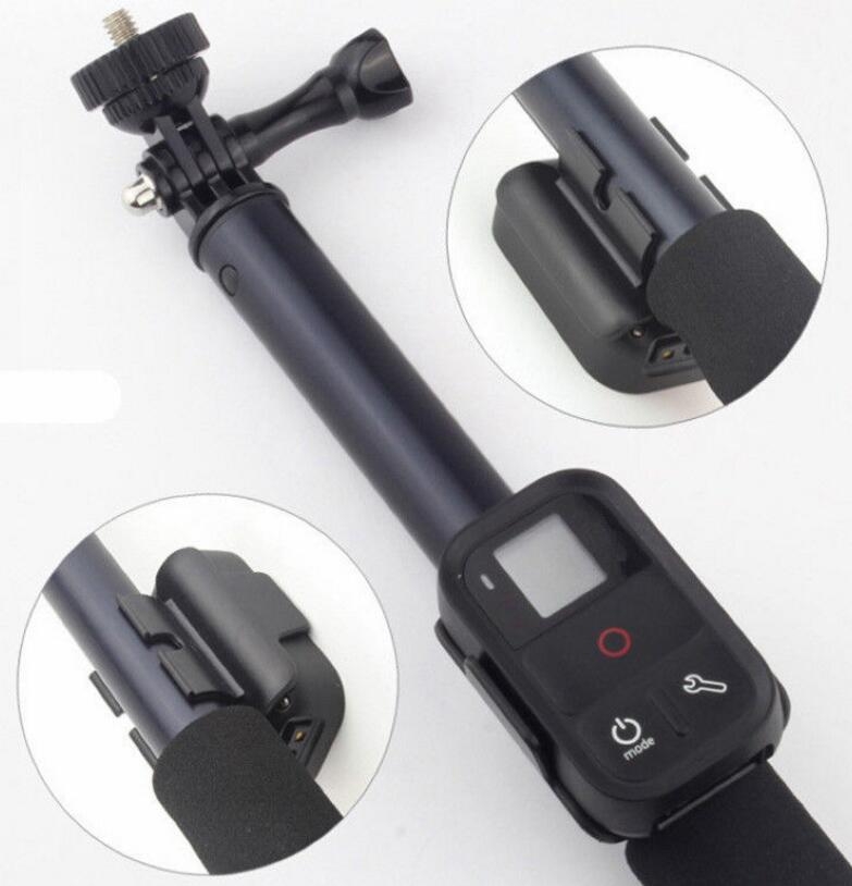 WiFi Remote Clip Mount Lock Holder Adapter for GoPro Monopod Selfie Stick