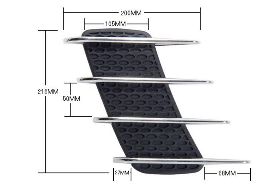 Car Sticker Car Air Flow Intake Vent Fender Grille Decoration Sticker Car Sticker Car Air Flow Intake Vent Fender Grille Decoration Sticker