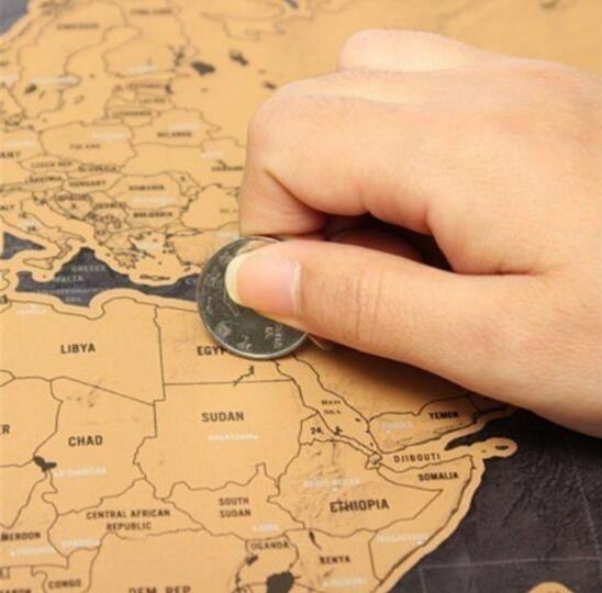 Scratch Off World Map Scratch Off World Map