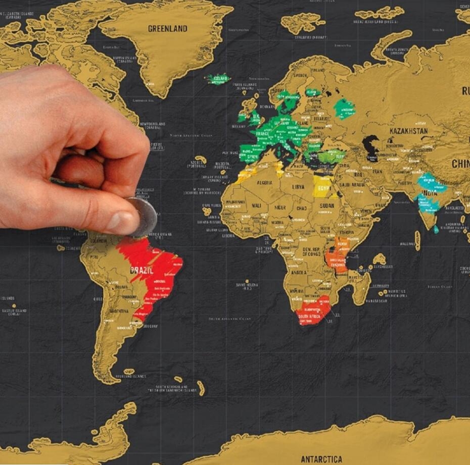 Scratch Off World Map Scratch Off World Map