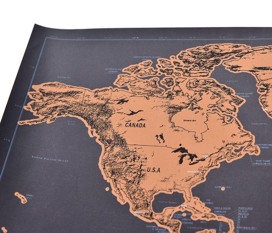 Scratch Off World Map Scratch Off World Map