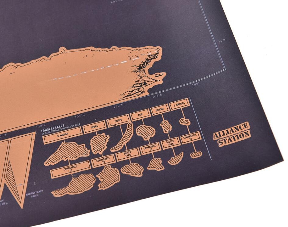 Scratch Off World Map Scratch Off World Map