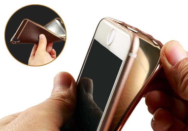 Galaxy S8 Slim Bumper with back TPU Leather soft Case