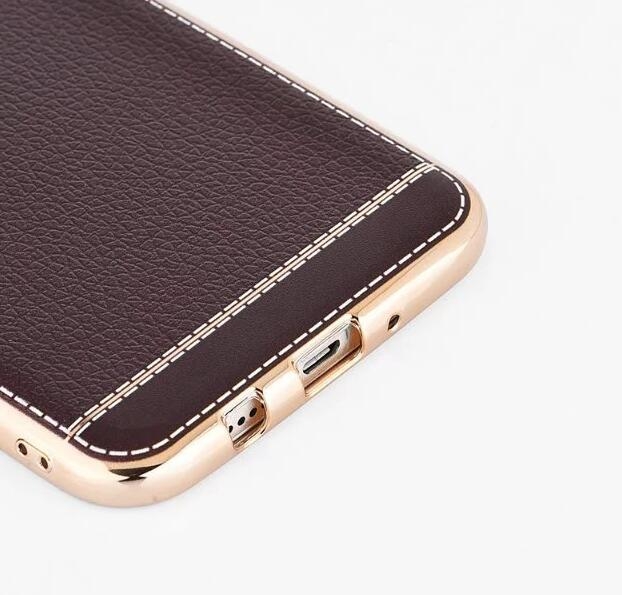 Galaxy A7 2017 Slim Bumper with back TPU Leather soft Case