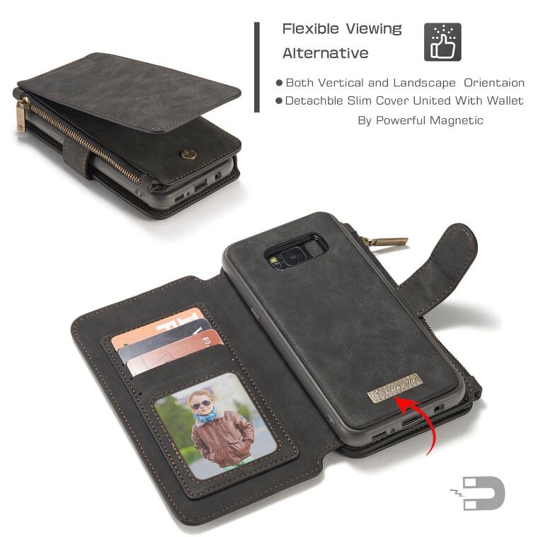 Galaxy S8 plus wallet leather case detachable Galaxy S8 plus wallet leather case detachable