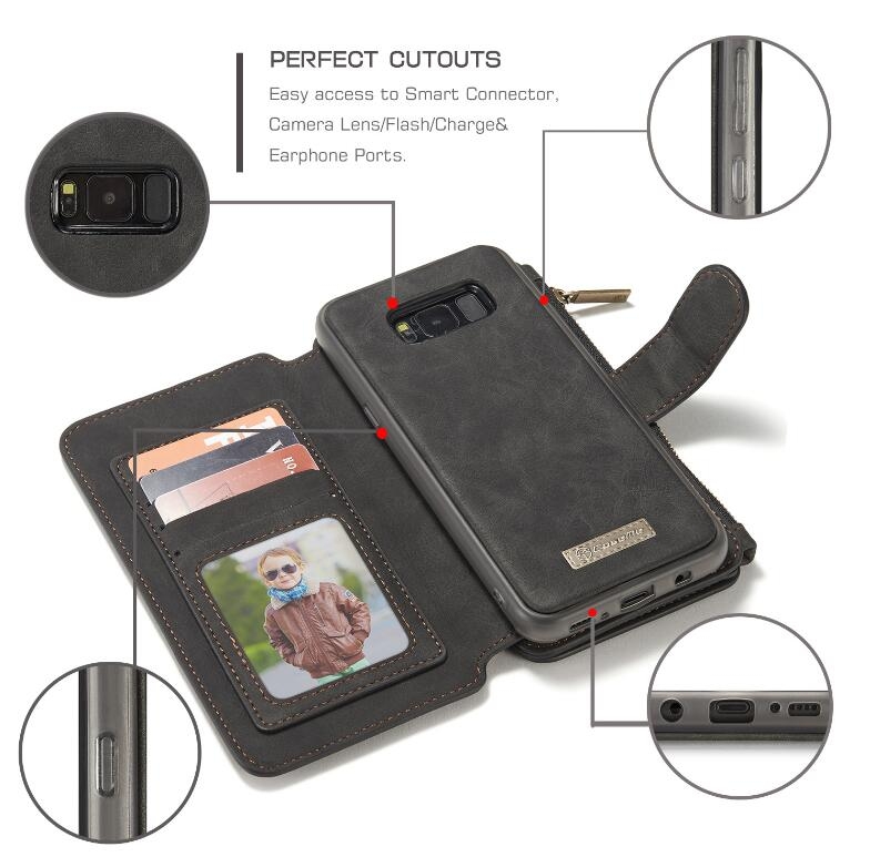 Galaxy S8 plus wallet leather case detachable Galaxy S8 plus wallet leather case detachable