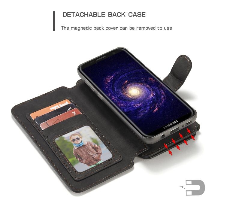 Galaxy S8 plus wallet leather case detachable Galaxy S8 plus wallet leather case detachable