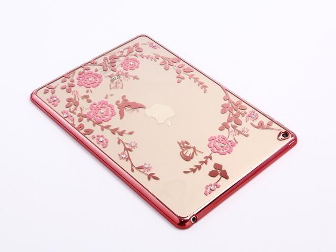 iPad Air 2 soft gel tpu case luxury bling shiny floral case iPad Air 2 soft gel tpu case luxury bling shiny floral case