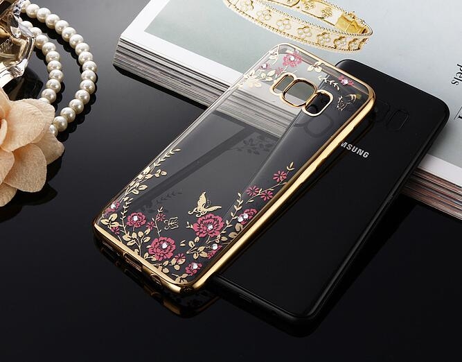 Galaxy S8 soft gel tpu case luxury bling shiny floral case Galaxy S8 soft gel tpu case luxury bling shiny floral case