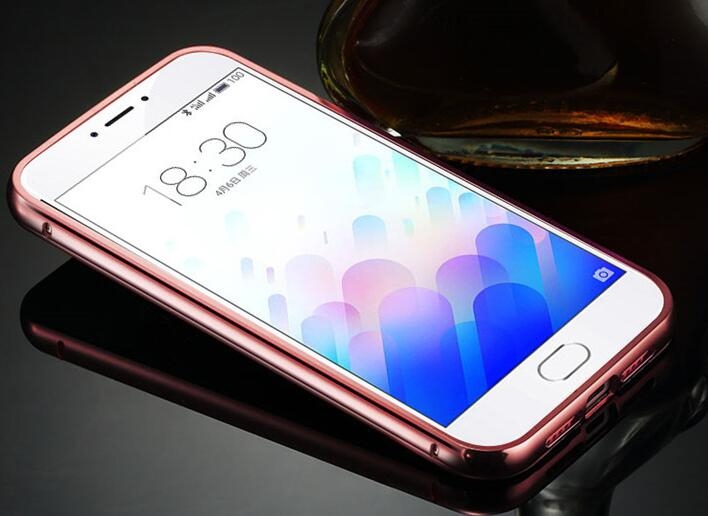 MEIZU M5 Note case Slim Metal bumper with mirror back cover case MEIZU M5 Note case Slim Metal bumper with mirror back cover case