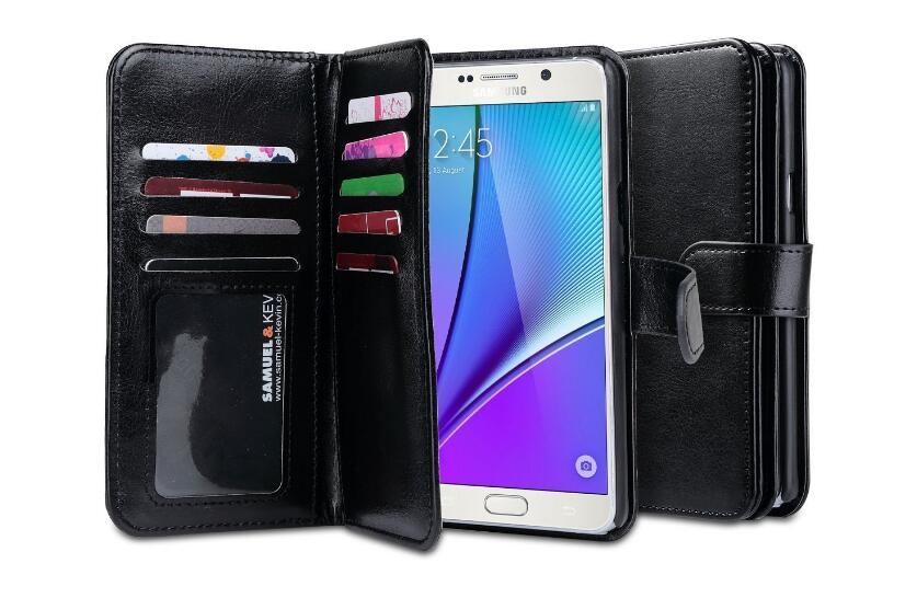 Htc M8 Double Wallet Leather Case 9 Card Slots - Rose Gold