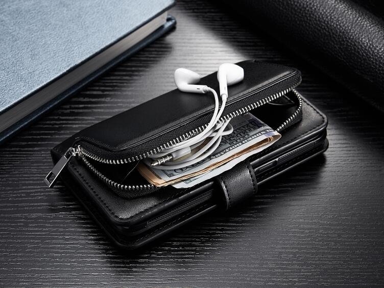 GALAXY S8 plus double wallet Leather Zip case detachable GALAXY S8 plus double wallet Leather Zip case detachable