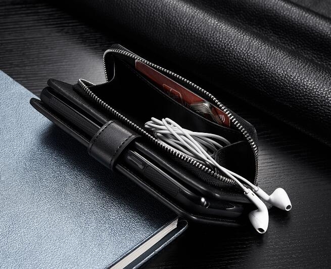 GALAXY S8 plus double wallet Leather Zip case detachable GALAXY S8 plus double wallet Leather Zip case detachable