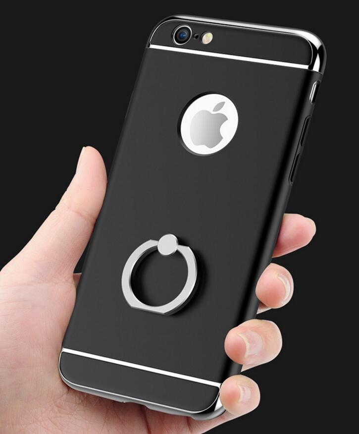 iPhone 5 5S SE Defender Rugged Kickstand Case Ring Style Rotary Metal Mount