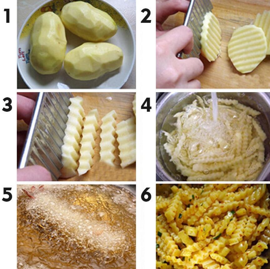 Potato Crinkle Cut Knife
