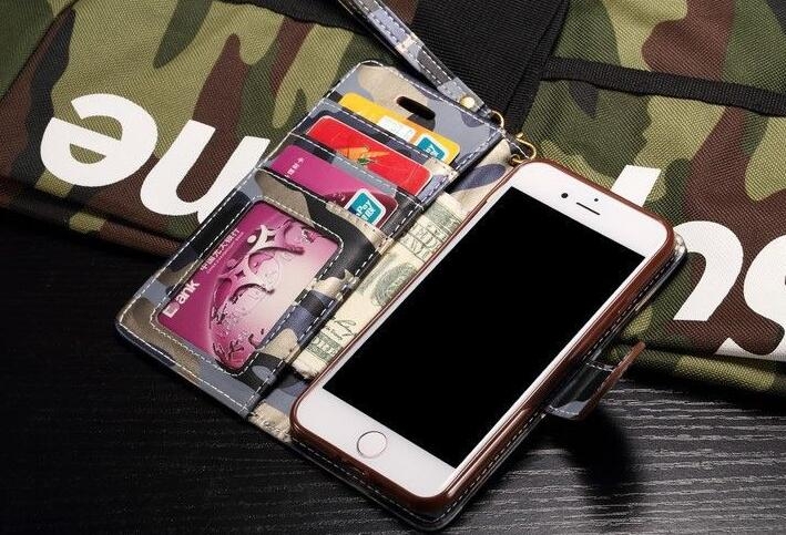 iPhone 7 PLUS leather wallet case cover