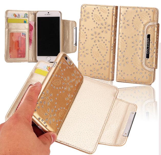 Galaxy s8 bling leather wallet case detachable Galaxy s8 bling leather wallet case detachable