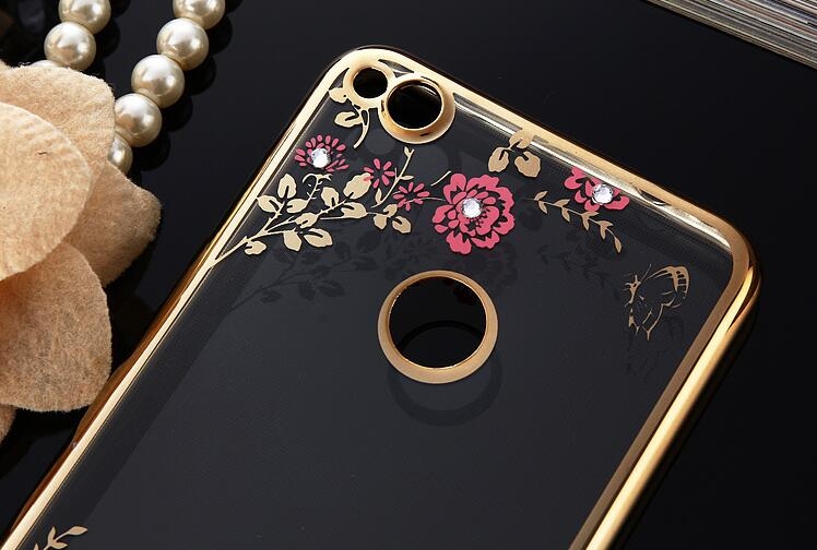 Huawei Nova Lite soft gel tpu case luxury bling shiny floral case