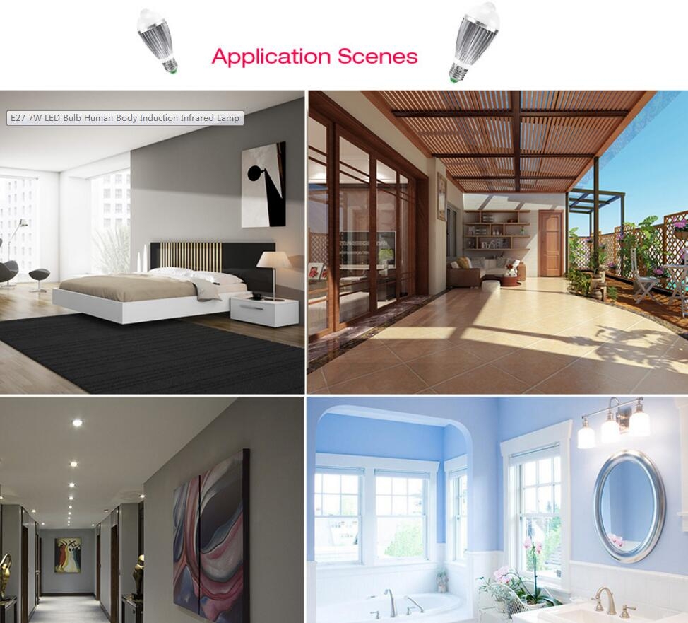 B22 LED Bulb motion sensor