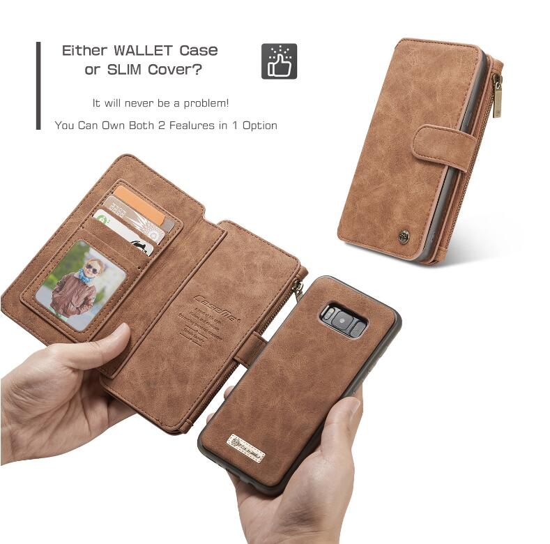 Galaxy S8 plus wallet leather case detachable Galaxy S8 plus wallet leather case detachable
