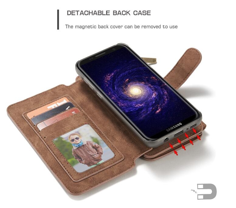 Galaxy S8 plus wallet leather case detachable Galaxy S8 plus wallet leather case detachable
