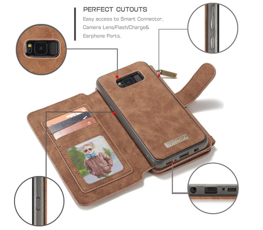 Galaxy S8 plus wallet leather case detachable Galaxy S8 plus wallet leather case detachable