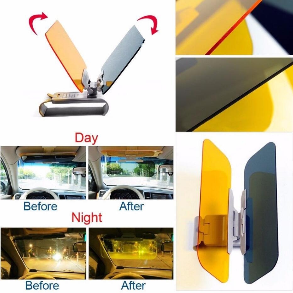 Anti Glare Vision Day and Night Visor For Car 2in1 Anti Glare Vision Day and Night Visor For Car 2in1