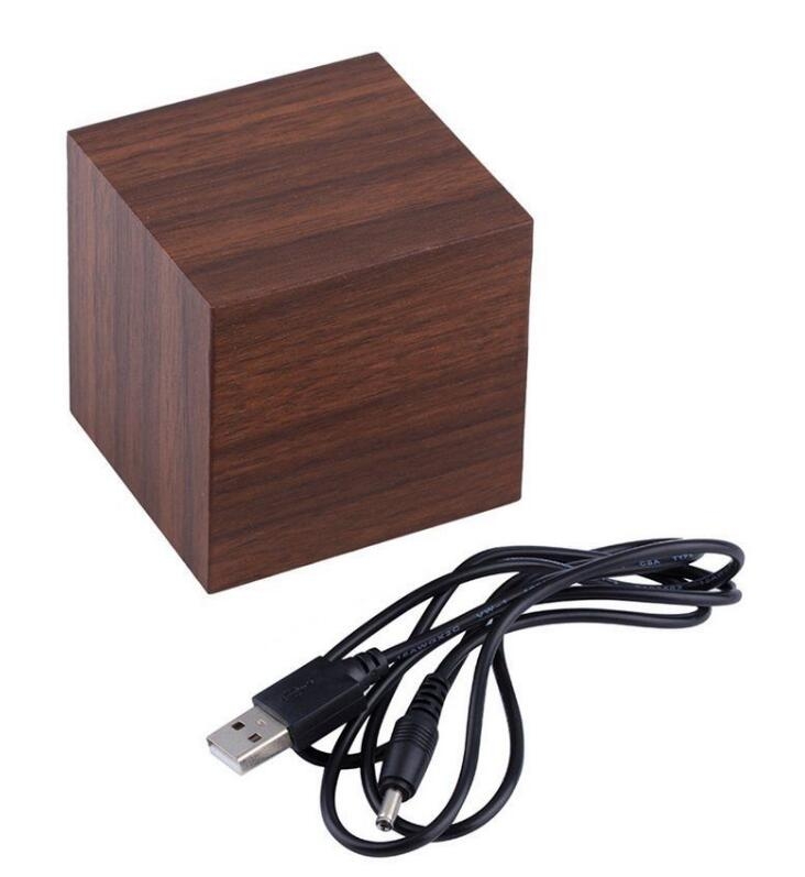 Wooden Wood Digital LED Alarm Clock