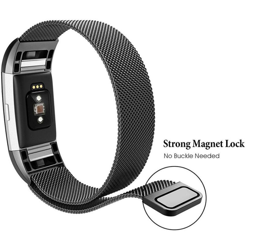 Fitbit Charge 2 Replacement Bands stainless steel-LARGE Fitbit Charge 2 Replacement Bands stainless steel-LARGE