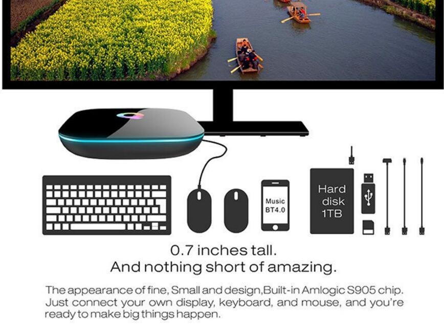 Q BOX 4K Android 6.0 TV Box - 2GB 16GB 5G Wifi KDPlayer