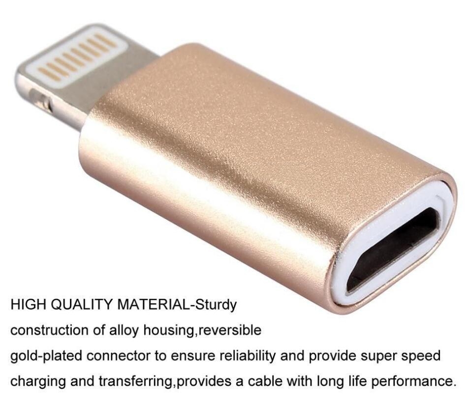 Mini Micro USB Adapter to Lightning Adapter Converter Mini Micro USB Adapter to Lightning Adapter Converter
