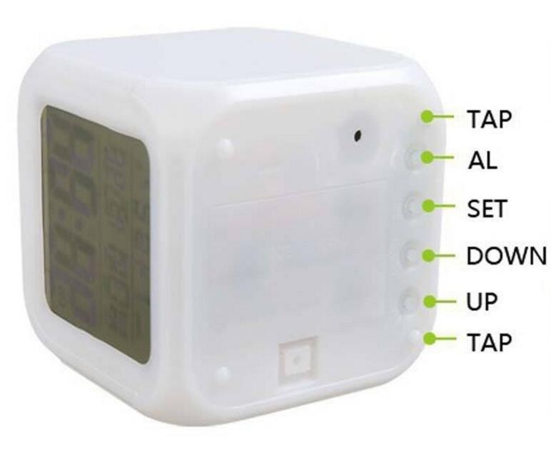 Digital LED Alarm Clock 7 Colours