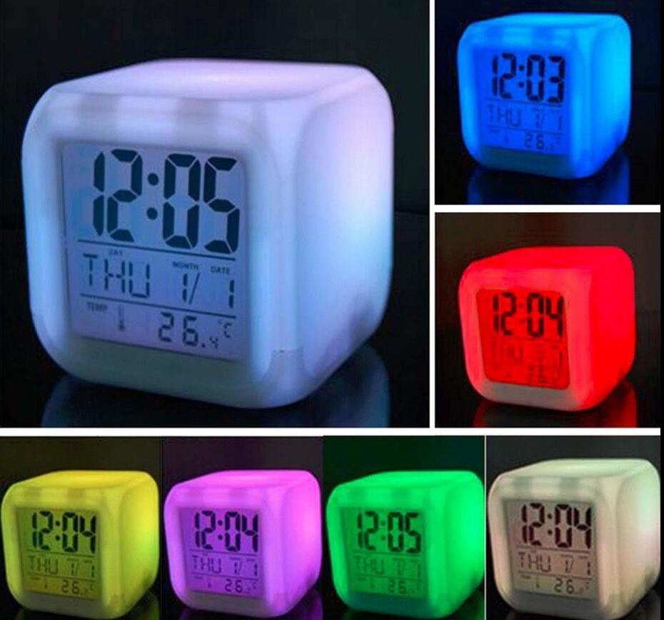 Digital LED Alarm Clock 7 Colours