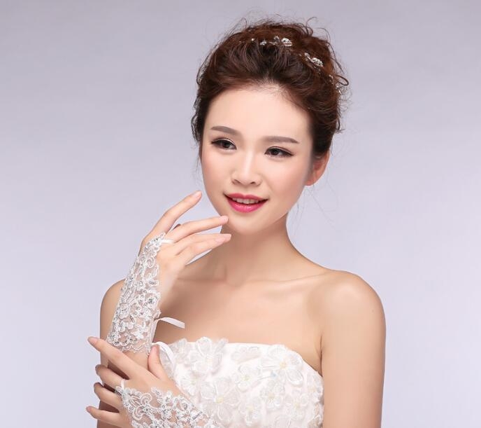 Wedding Dress Gloves Lace Fingerless Glove