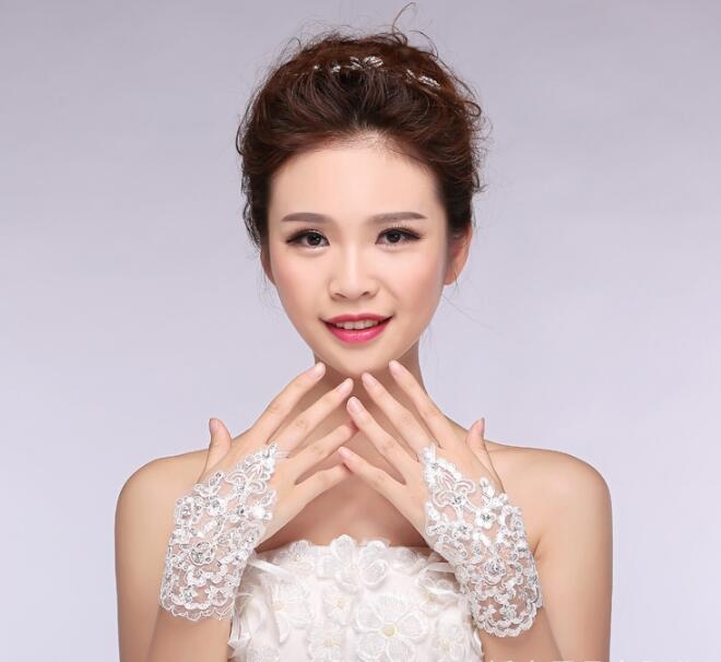 Wedding Dress Gloves Lace Fingerless Glove
