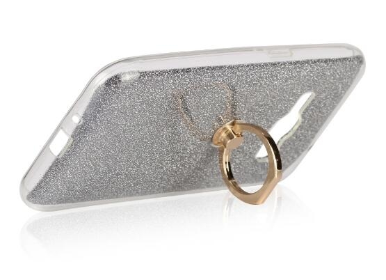 Galaxy J1 2016 Soft tpu Bling Kickstand Case with Ring Rotary Metal Mount