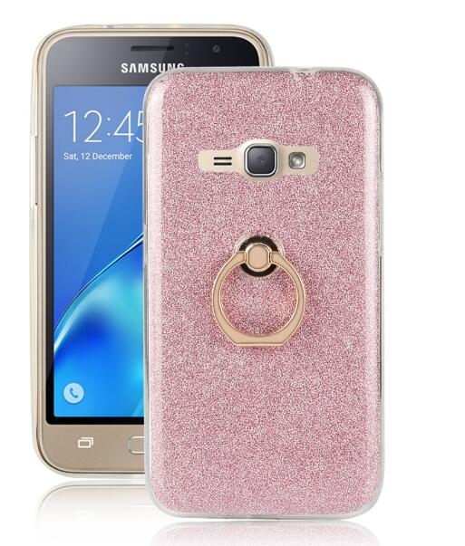 Galaxy J1 2016 Soft tpu Bling Kickstand Case with Ring Rotary Metal Mount Galaxy J1 2016 Soft tpu Bling Kickstand Case with Ring Rotary Metal Mount