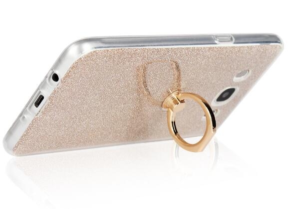 Galaxy J5 2016 Soft tpu Bling Kickstand Case with Ring Rotary Metal Mount