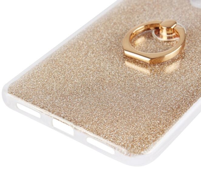 Redmi Note 4X Soft tpu Bling Kickstand Case with Ring Rotary Metal Mount