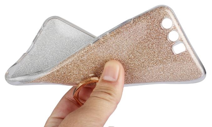 Huawei P10 Plus Soft tpu Bling Kickstand Case with Ring Rotary Metal Mount Huawei P10 Plus Soft tpu Bling Kickstand Case with Ring Rotary Metal Mount