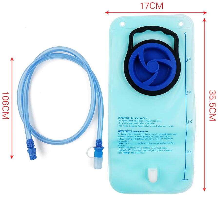 Water Bladder Hydration Bag Hiking Camping 2L Water Bladder Hydration Bag Hiking Camping 2L