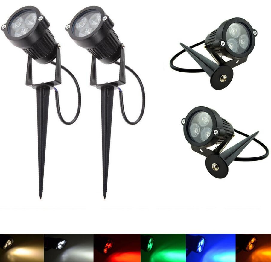 Garden Spot Lighting 3 LED Lamp Waterproof Light 3W