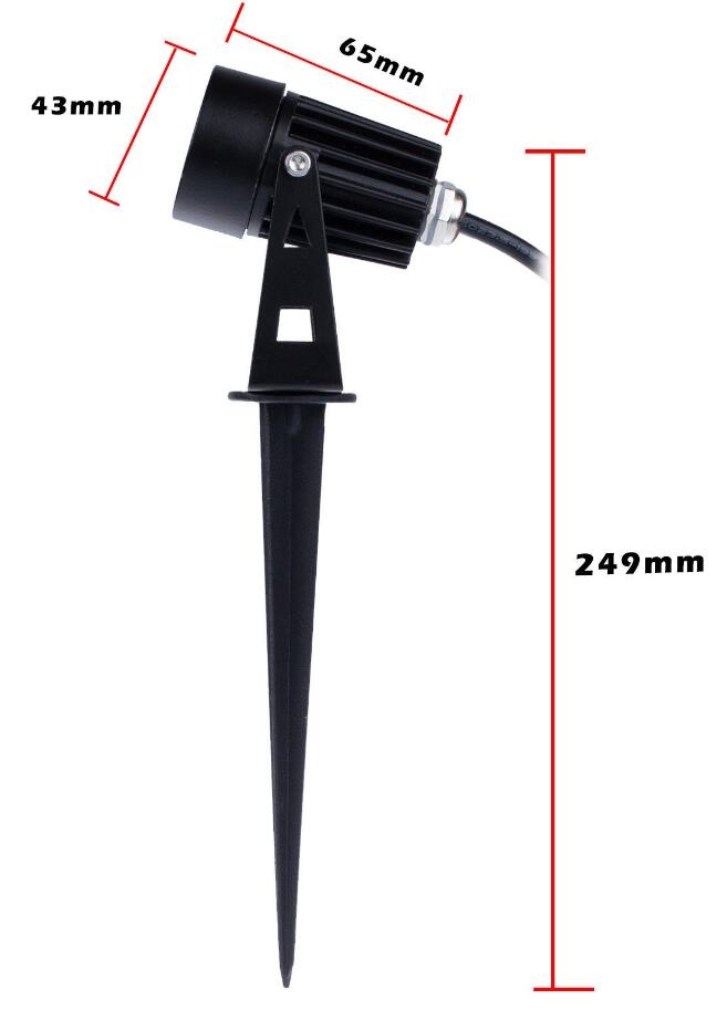 Garden Spot Lighting 3 LED Lamp Waterproof Light Cool White Garden Spot Lighting 3 LED Lamp Waterproof Light Cool White