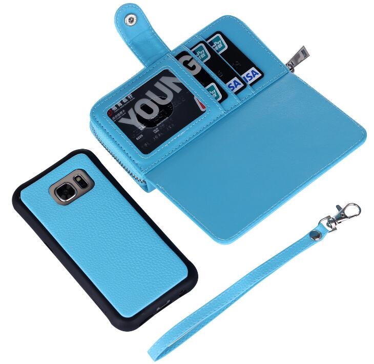 Galaxy S8 PLUS detachable full wallet leather case