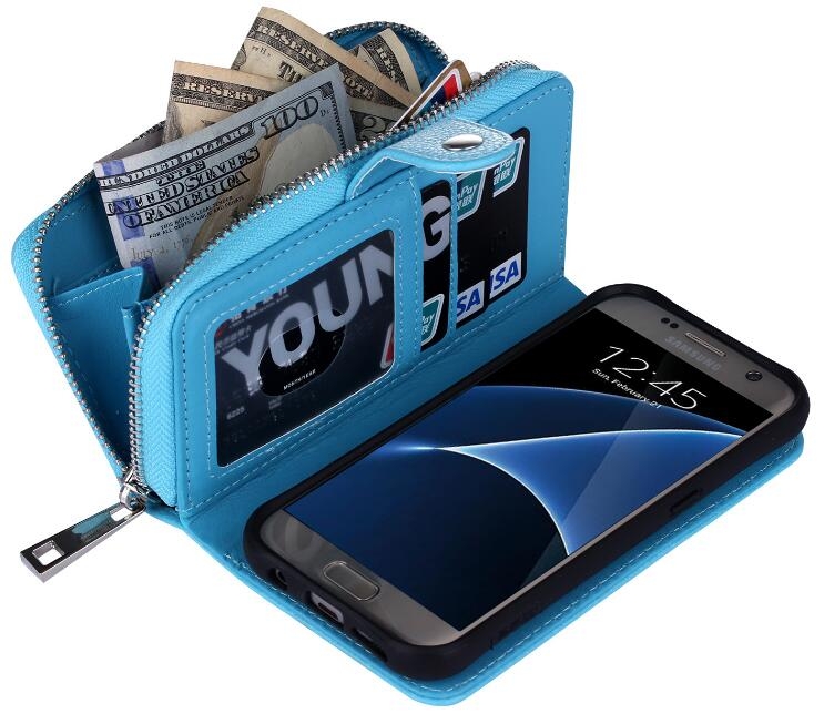 Galaxy S8 PLUS detachable full wallet leather case