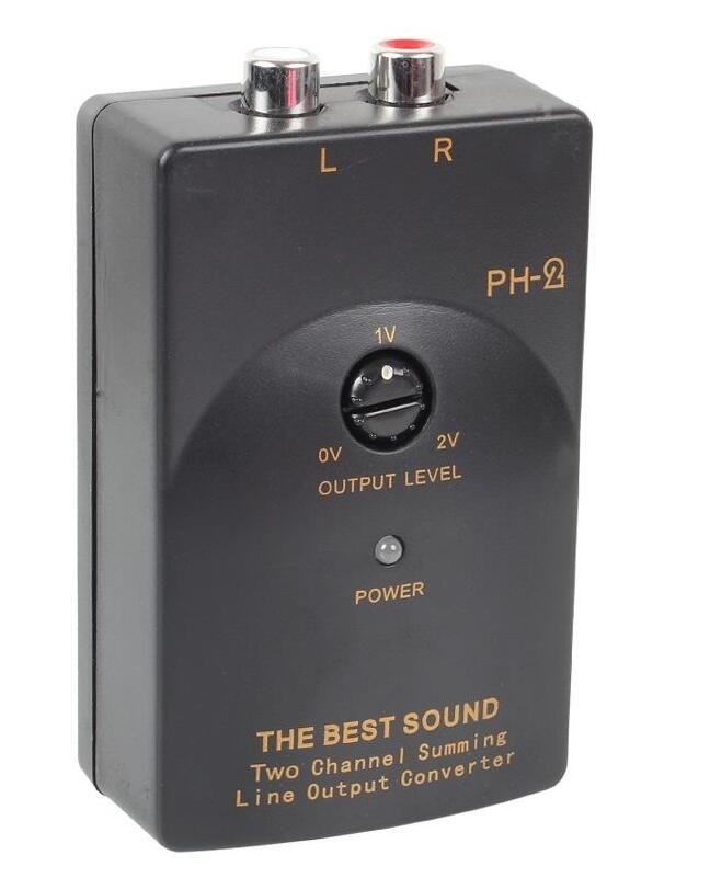 2 CH Speaker to RCA ADJUSTABLE HIGH TO LOW LINE LEVEL CONVERTER 2 CH Speaker to RCA ADJUSTABLE HIGH TO LOW LINE LEVEL CONVERTER