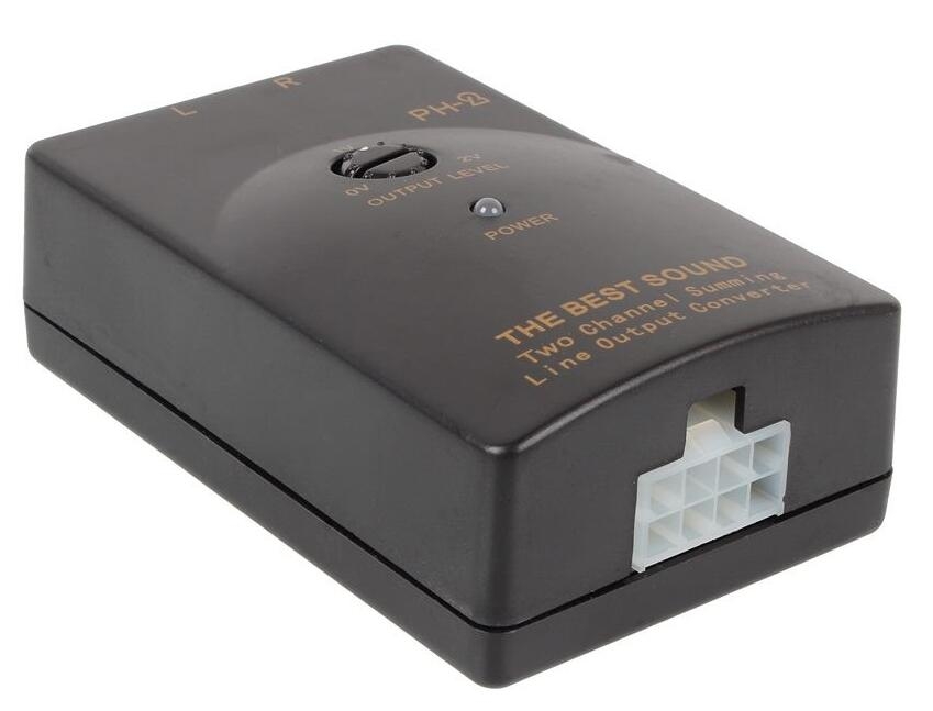 2 CH Speaker to RCA ADJUSTABLE HIGH TO LOW LINE LEVEL CONVERTER 2 CH Speaker to RCA ADJUSTABLE HIGH TO LOW LINE LEVEL CONVERTER