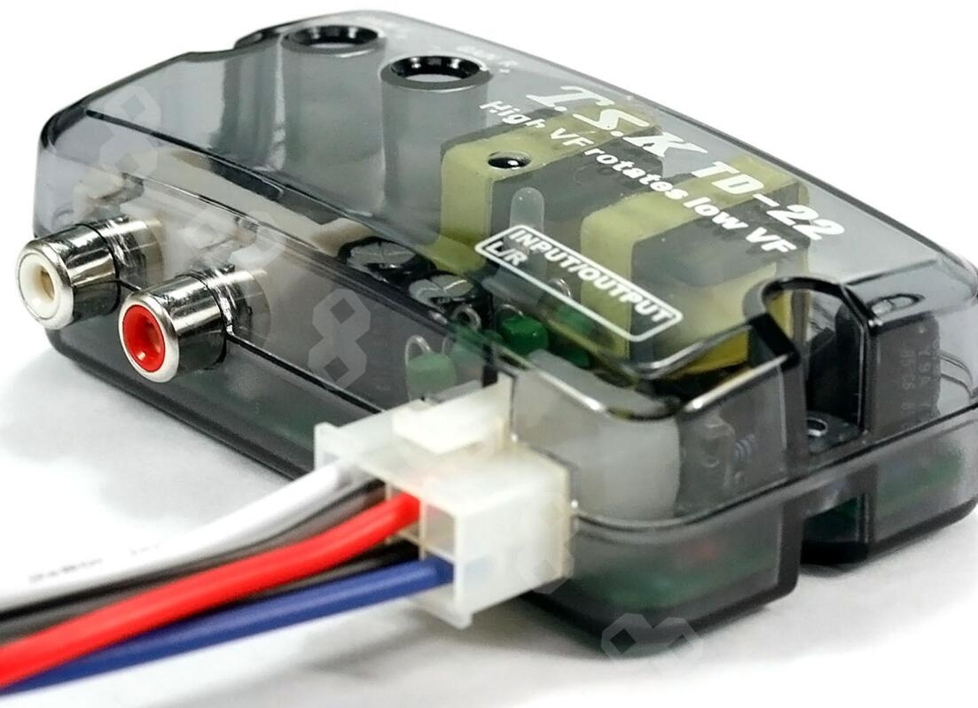 Car stereo RCA convertor high / low speaker level converter
