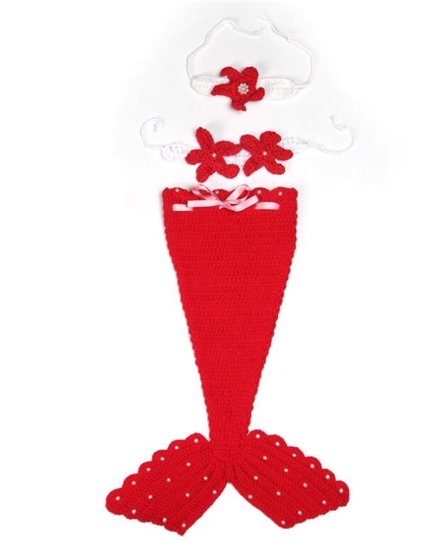 Baby mermaid photography prop set